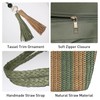 HuiYStar Large Straw Beach Bag for Women Summer Travel Braided