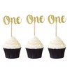 Pack de 24 piezas de decoración para cupcakes con purpurina