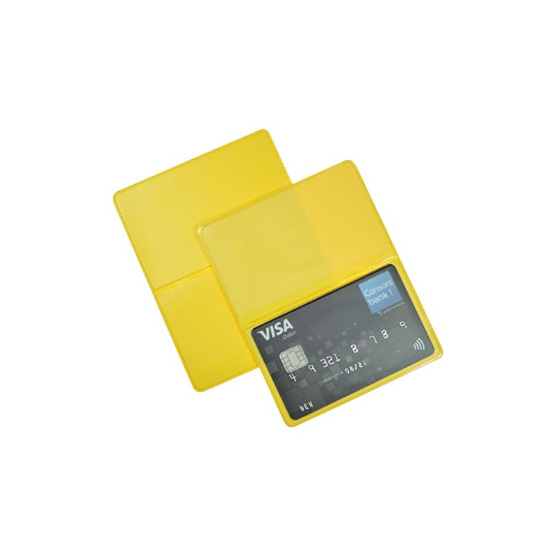 orgaexpert EC Card Case Yellow for 2 Cards 119 x