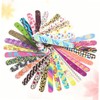 Healeved 50PCS Double-Sided Printed Nail Files for Nail Art EVA