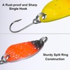 Trout Fishing Spoon Lure Set Single Hook Trout Lures Hard