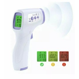 Home Aid Large LCD Digital Infrared Thermometer Non-contact Forehead Baby Temperature Gun