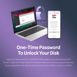 Transcend SSD 2TB ESD300C Portable, USB 10Gbps, Type-C