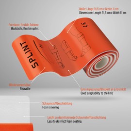 PULOX Splint Rail 91 x 11 cm Immobilisation Rail