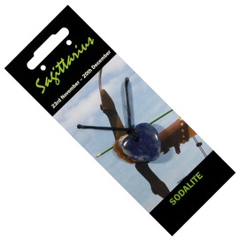 Sagittarius Birthstone Necklace - Sodalite Heart