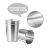 YOLCAR 4Pack 6oz Small Stainless Steel Cups, BPA Free Healthy