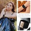 Long tiantian Bohemian Bangle Leather Bracelet for Women Wide Edge