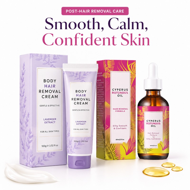 Post-Hair Removal Care Cream for Sensitive Skin – Fast-Absorbing Moisturizer