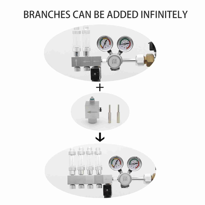 Bubble Counter Aluminum Alloy Steel Bubble Counter for Co2 System