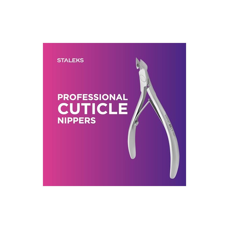 STALEKS Pro Expert NE-80-6 - Pinzas para cutículas (6 mm)
