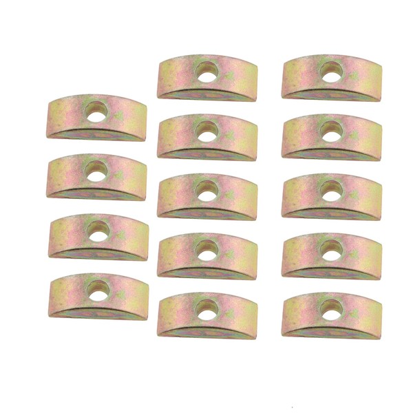 ZHYOHEN 14PCS M6 Half Moon Nut Washer Spacer 2.46x1.12x1.2cm Hardware