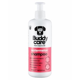 Watermelon Dog Shampoo by Buddycare | Deep Cleansing Shampoo for Dogs | Fresh Scented | with Aloe Vera and Pro Vitamin B5 (16.90oz)