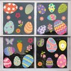 70 PCS Easter Window Cling Stickers, Cute Eggs Clings for