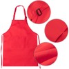 16-Piece Children's Apron and Chef Hat Set, Adjustable, with 2-Pocket