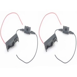 AIMPGSTL 2Pcs 12V23A Battery Holder with Extend Switch Single Slot Battery Case Box for Project Electronic Circuit