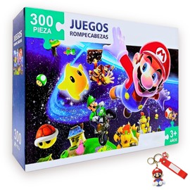 GREEN BRAIN Rompecabezas Mario Bros 300 Piezas Rompecabezas Mario Mario Bros Rompecabezas Mario Bros niño Rompecabezas Mario Bros niños