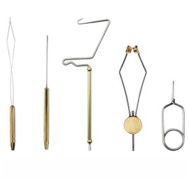 Fly Tying Tools Kit, Fly Tying Vise, Fly Tying Bobbin Thread, Whip Finisher Knotter, Fly Tying Bodkin, Hackle Plier, Fly Fishing Starter Kit