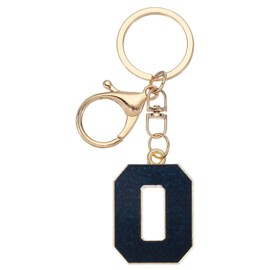 PATIKIL Letter Keyring A-Z, Car Key Fob, Bag Pendant, Women's Key Ring, Letter Pendant for Bags, Keys, Purses, Handbags, School Bags, Deep blue