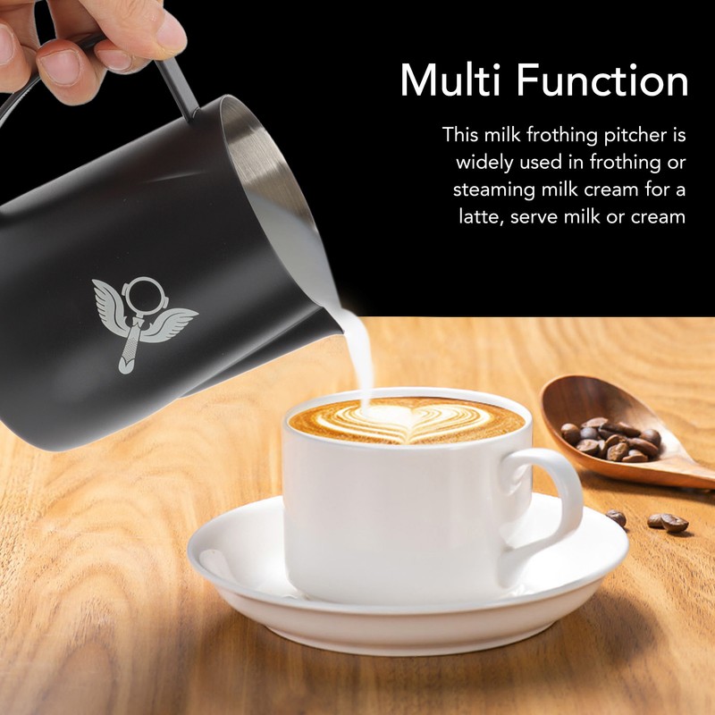 Frothing Cup Prevent Spilling 304 Stainless Steel Milk Frothing Pitcher