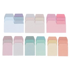 OHPHCALL Gradient Memo Paper Stickers 6pcs Pack Sticky Index Tabs Memo Stickers Book Notes School Supplies