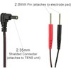 VYTALINE 2Pcs/Pack Replacement Electrode Lead Wires Connect Cables Pin 2mm
