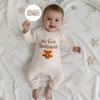 mlpeerw My First Thanksgiving Baby Girl Outfit Newborn Turkey Jumpsuit
