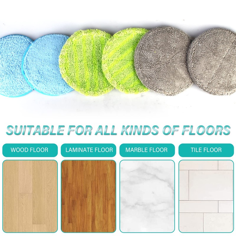 Vegena Pack of 14 Microfibre Pads Suitable for Hurricane Floating