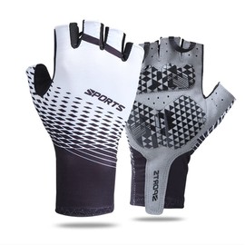 Men's Women's Cycling Gloves SBR Shock Absorption Fitness Gloves Half Finger Breathable Non-Slip Cycling Gloves Fingerless Summer Road Bike Mountain Bike Bicycle Gloves Outdoor Men Women