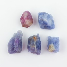 CRYSTALINES 5pcs Natural Raw Hackmanite Gemstones Wholesale Rough Stones Jewelry Making Loose Bulk DIY Supply Chakra Healing Crystals, Wire Wrapping, DIY Hand-Craft, Gem Collections