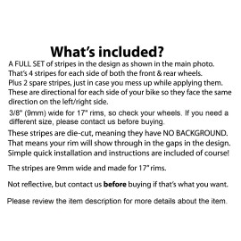 CGD Graphics BURGUNDY MAROON GP STYLE MOTORCYCLE RIM STRIPES TAPER WHEEL TAPE DECALS STICKERS