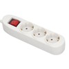 European Power Strip 3 Way ABS and Copper Multiple Outlet