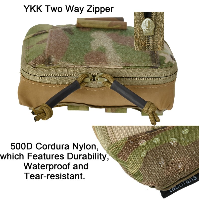 tactifans Tactical Molle Admin Pouch,Chest Rig Small Molle Chest Pouch,Storage