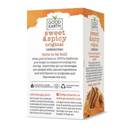 Good Earth Teas Organic Sweet and Spicy Herbal Caffeine Free Tea Bag, 18 Count