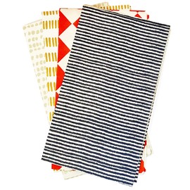 NEATsheets Disposable Adult Bibs | 13" x 22" | Easy to Use Adhesive Tabs, Disposable, Stain/Liquid Repellent in Multiple Designs (80 Napkins, Assorted)