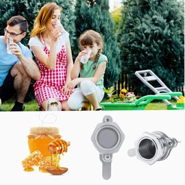 Jeffergarden Honey Pusher Honey Valve Tool Honey Tap Stainless Steel Extractor Filling System Beekeeping Tool Splitter Bee Cultured Filling Tool