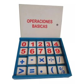 Castillo Didáctico Caja De Operaciones Básicas Matemáticas Didáctico Madera
