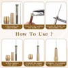 Snblzhef 9pcs Leather Sewing Awl Kit with Copper Handle with