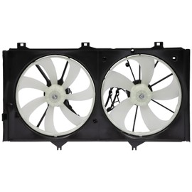 SCITOO 163610 Electric Radiator Condenser Engine Dual Cooling Fan Fit for 2007-2012 for ES350 2005-2012 for Avalon 2007-2011 for Camry 2009-2014 for Venza