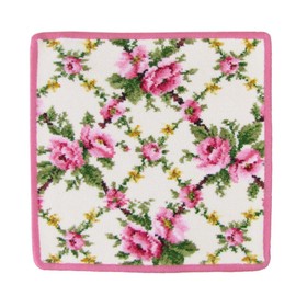 Fayler FEILER Handkerchief Hand Towel, 9.8 inches (25 cm), Women's Amelie Raspberry White x Pink