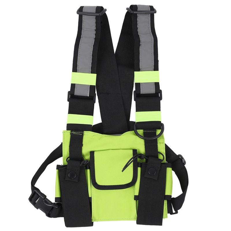 Multifunctional Nylon Waterproof Chest Bag Reflective Safety Tooling Vest for