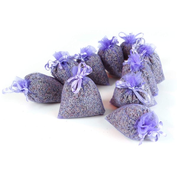 Quertee 5 x Lavender Bags with Scented Organic Lavender from