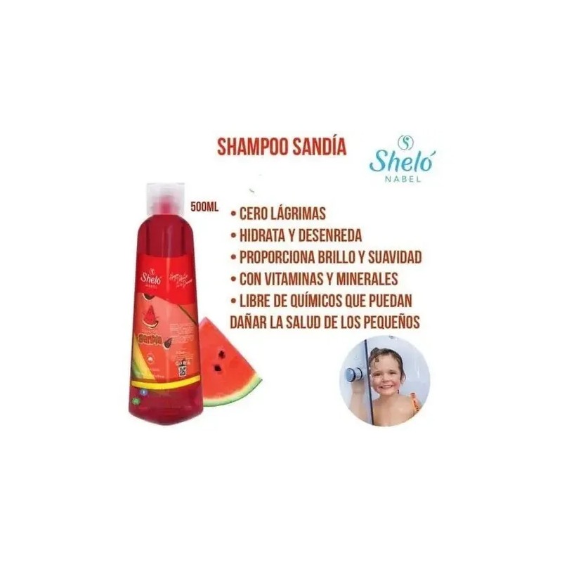 Shampoo Liquido, De Sandia Para El Cabello, Shelo Nabel.