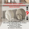 4 Pack Kitchen Plate Holder Organizer for Cabinet Space Saver