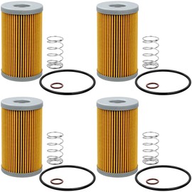 4PCS 15521-43160 Fuel Filter Compatible with Kubota L2250 L275 L3010 L3130 L3300 L3350 L3410 L3600 L3940 L4150 L4200 L4300 L4600 L5030 L5040GST L5240 L5740 M4700 M4800 M5400DT MX4700 MX5000 MX5100