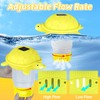 Chsuiwe Pool Chlorine Floater with Light, Turtle Solar Chlorine Floater
