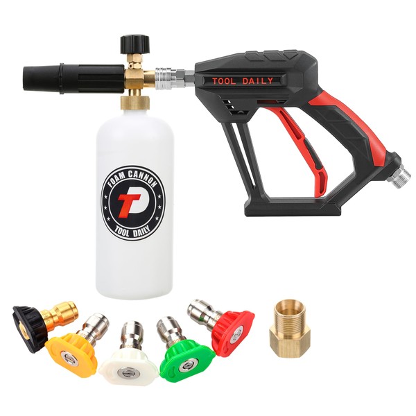 Tool Daily Tool Daily Short Pressure Washer Gun with Foam