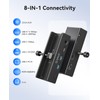 ORICO Clip Docking Station, 8-in-1 Clamp USB C Hub with