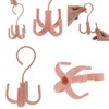 Tebatu 360 Degree Rotating Belt Hanger Scarf Tie Rack Holder