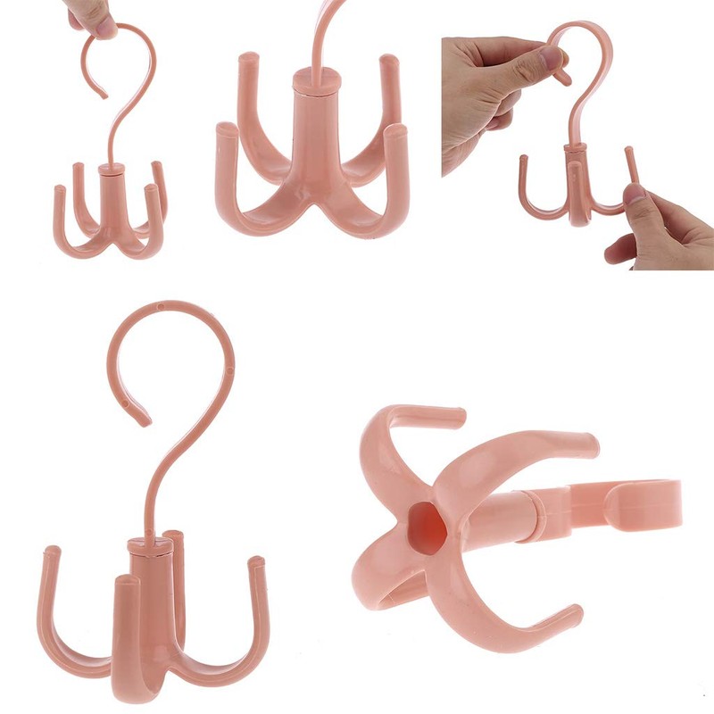Tebatu 360 Degree Rotating Belt Hanger Scarf Tie Rack Holder