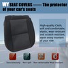 Wyrxalon Black Driver Side Bottom Replacement Cloth Seat Cover Compatible